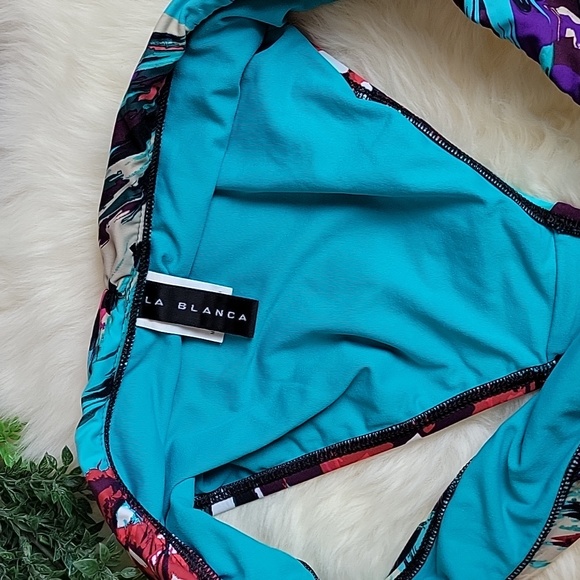 La Blanca Fold-Over Swim Bikini Bottom Size 12 - Picture 5 of 7